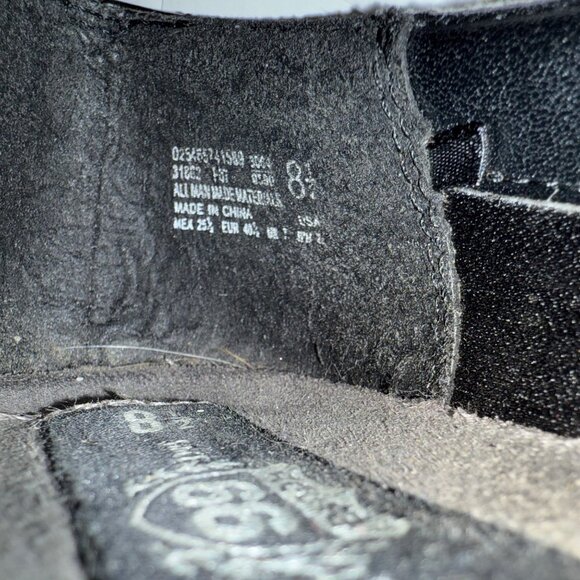 Route 66 Black Chunky Heel Loafers Vintage Y2k Platform Shoe Size 8.5 Slip On - Picture 10 of 16